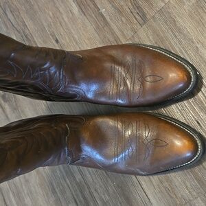 Red Wing Pecos Cowboy Work Boots | Unisex Men’s Size 8.5 D | Brown Leather